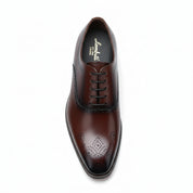 top-down-view - Men's Cow Leather Oxford Dress Shoes