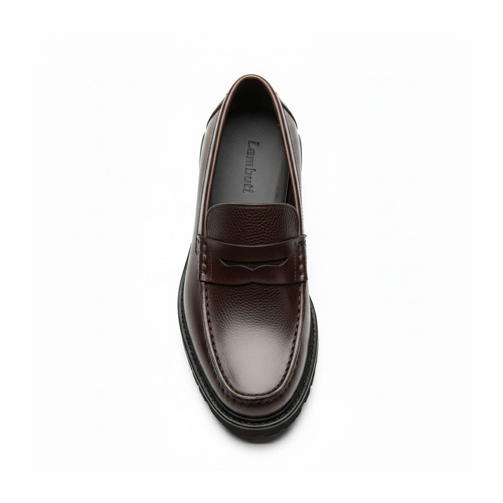 top-down-view - Men's Cow Leather Penny Loafers