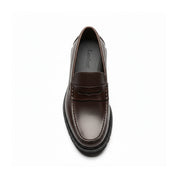 top-down-view - Men's Cow Leather Penny Loafers