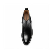 top-down-view - Men's Embossed Crocodile Leather Chelsea Boots