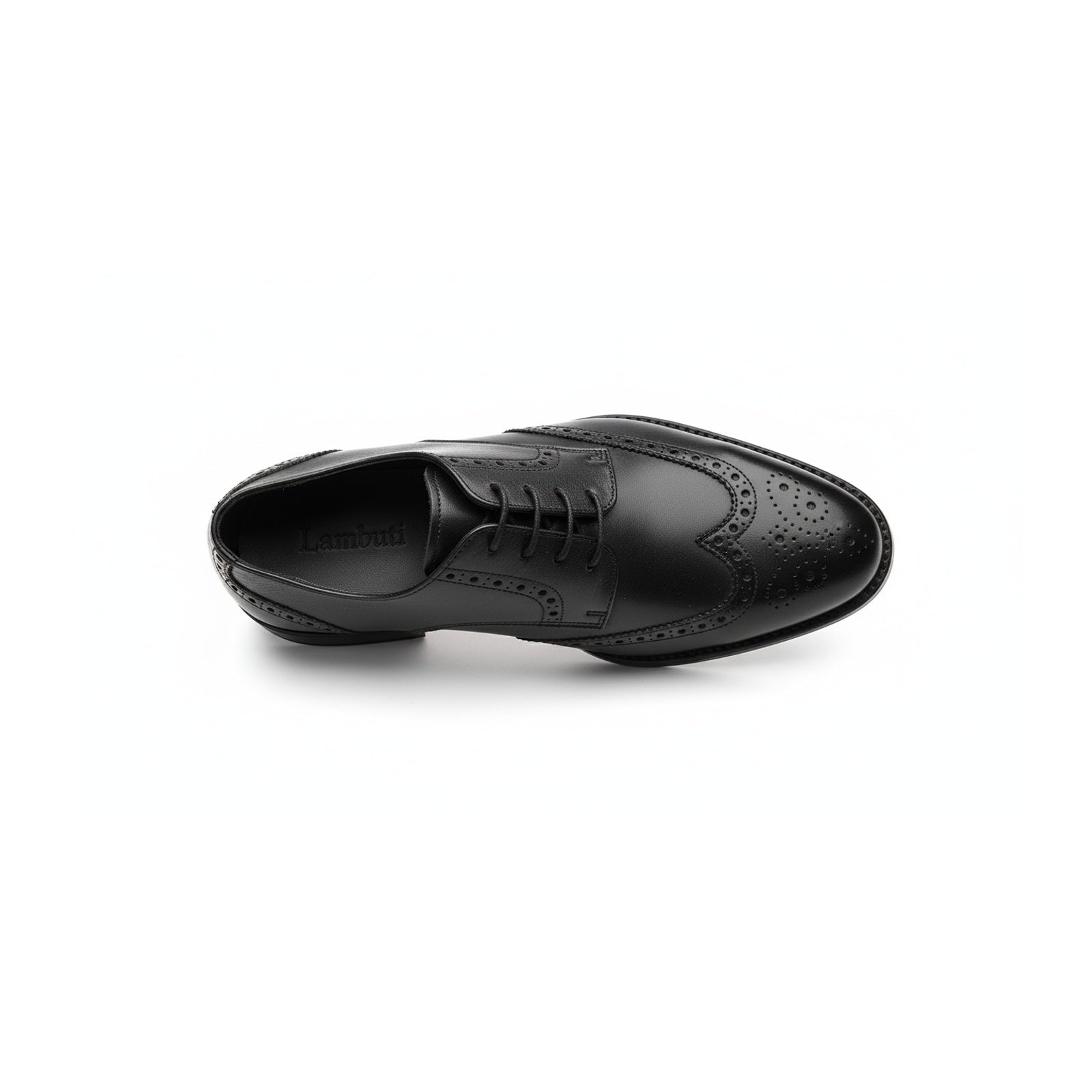 top-down-view - Men's Full Grain Leather Brogue Dress Shoes