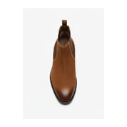 top-down-view - Men's Full Grain Leather Casual Chelsea Boots