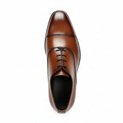 top-down-view - Men's Full Grain Leather Formal Dress Shoes