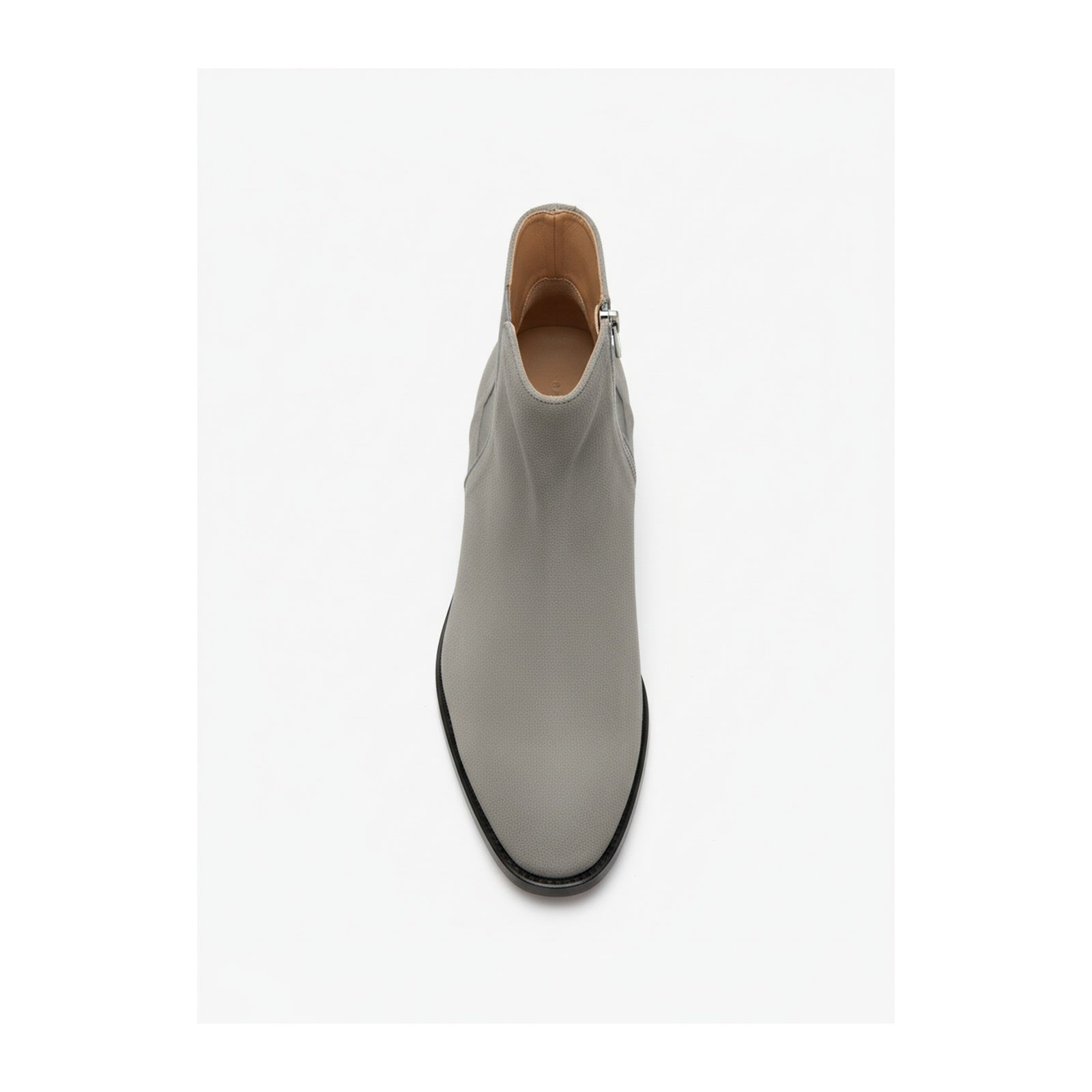 top-down-view - Men's Gray Suede Ankle Boots