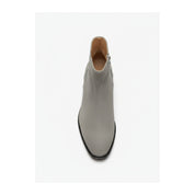 top-down-view - Men's Gray Suede Ankle Boots