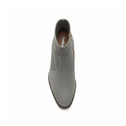 top-down-view - Men's Gray Suede Dress Ankle Boots