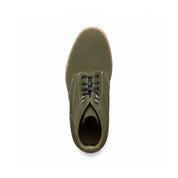Men's Hunter Green Suede Ankle Boots - top-down-view