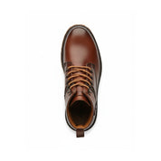 top-down-view - Men's High Ankle Lace-Up Leather Boots