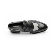 top-down-view - Men's Leather & Suede Spectator Wingtip Dress Shoes