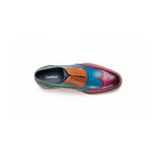 Men's Leather Wingtip Brogue Shoes - top-down-view