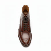 top-down-view - Men's Maroon Leather Lace-Up Ankle Dress Boots