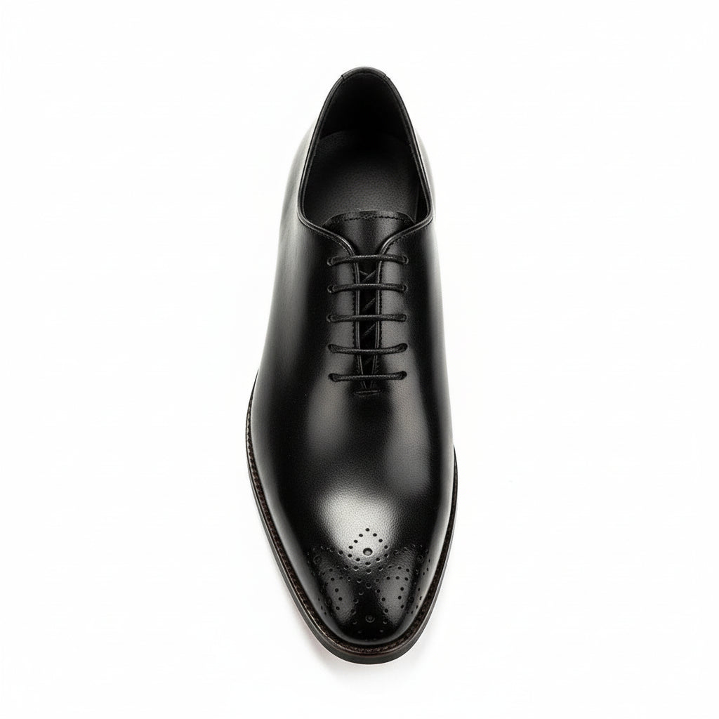 Men's Suede Full Grain Leather Dress Shoes - top-down-view