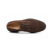 top-down-view - Men's Suede Leather Brogue Dress Shoes