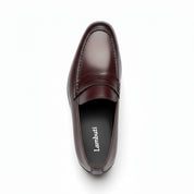 top-down-view - Men's Tan Brown Leather Moccasins