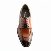 top-down-view - Men's Tan Leather Wingtip Dress Shoes