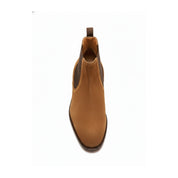 Men's Tan Suede Chelsea Boots - top-down-view