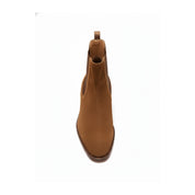 Men's Tan Suede Chelsea Boots - top-down-view