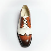 top-down-view - Men's Two-tone Calf Leather Oxford Dress Shoes