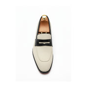 Men's Two-Tone Suede Loafers - top-down-view