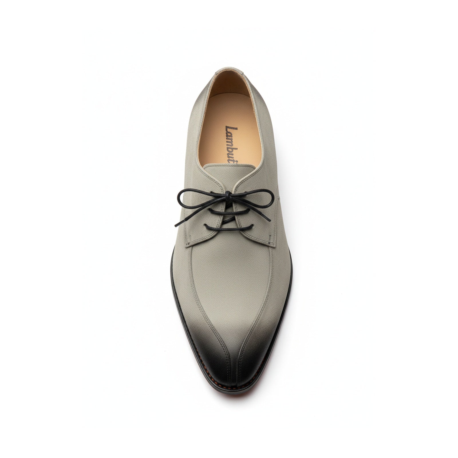 top-down-view - Men's Two-Tone Suede Wingtip Dress Shoes