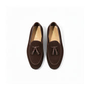 top-down-view - Suede Slip-On Loafers