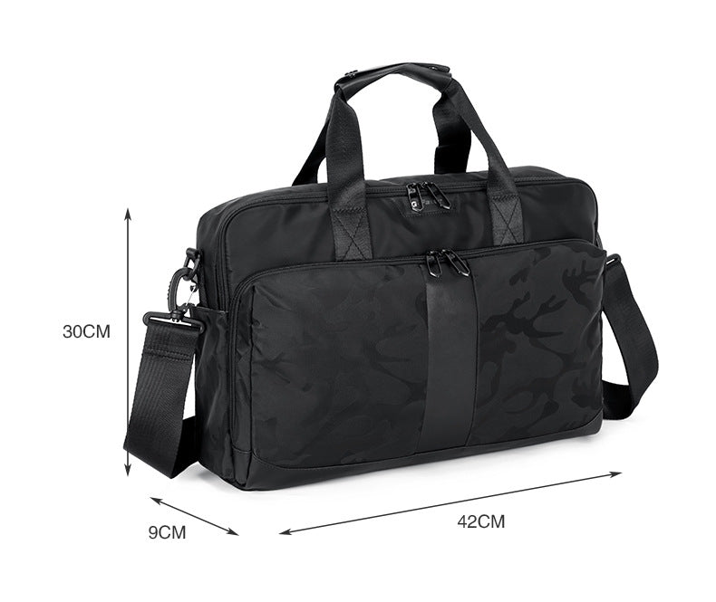 Urban Canvas Laptop Bag - Sleek Camo Design