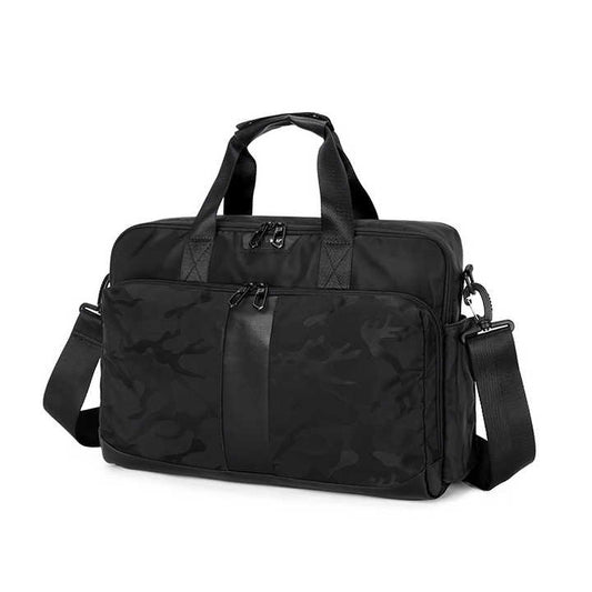 Urban Canvas Laptop Bag - Sleek Camo Design