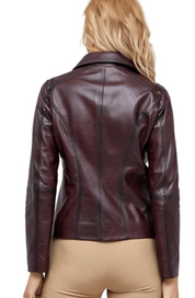 Handmade Women Antique Brown Leather Jacket, Women Multi Pocket Biker Jacket Jacket - Image 2
